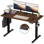 Scrivania da 55" con Altezza Regolabile Elettricamente con Porta USB, Ganci e Borsa Laterale