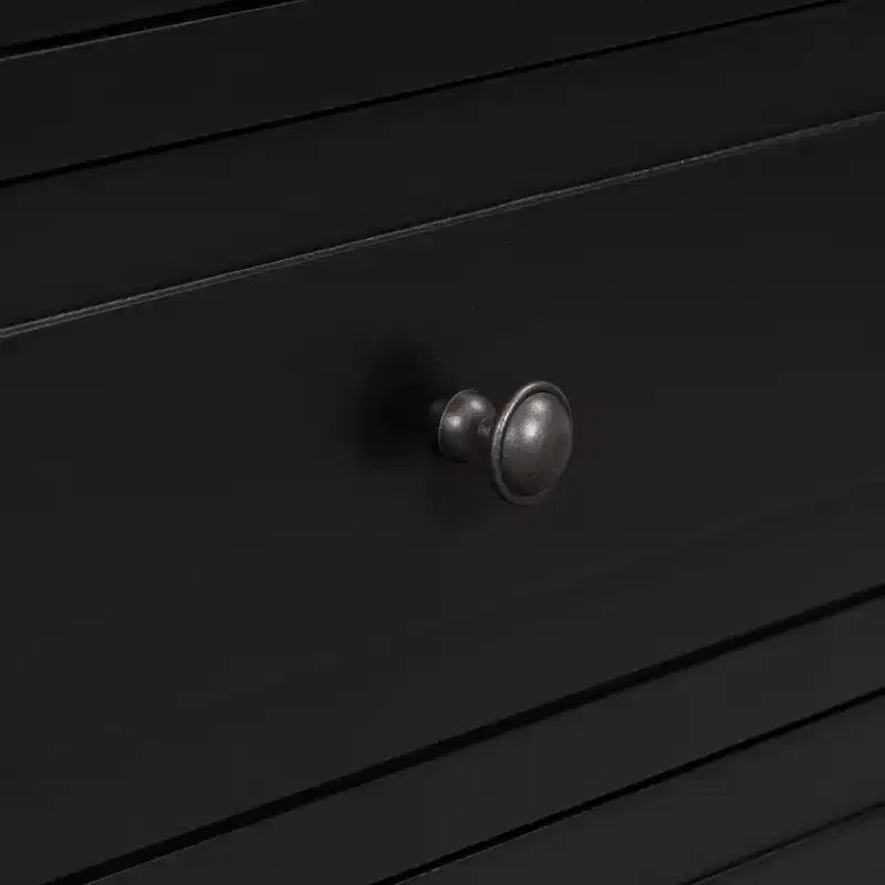 Comodino a 3 cassetti con mobiletto contenitore in legno – 28 pollici, design moderno