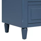 Comodino a 3 cassetti con mobiletto contenitore in legno – 28 pollici, design moderno
