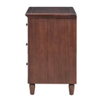 Comodino a 3 cassetti con mobiletto contenitore in legno – 28 pollici, design moderno