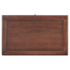 Comodino a 3 cassetti con mobiletto contenitore in legno – 28 pollici, design moderno