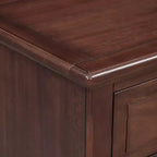 Comodino a 3 cassetti con mobiletto contenitore in legno – 28 pollici, design moderno