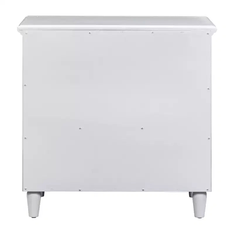 Comodino a 3 cassetti con mobiletto contenitore in legno – 28 pollici, design moderno