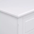 Comodino a 3 cassetti con mobiletto contenitore in legno – 28 pollici, design moderno