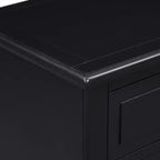 Comodino a 3 cassetti con mobiletto contenitore in legno – 28 pollici, design moderno