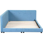 Struttura letto imbottita con piattaforma Queen/Matrimoniale e porte USB