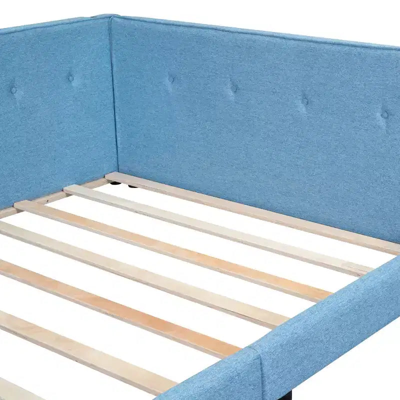 Struttura letto imbottita con piattaforma Queen/Matrimoniale e porte USB