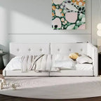 Struttura letto imbottita con piattaforma Queen/Matrimoniale e porte USB