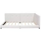 Struttura letto imbottita con piattaforma Queen/Matrimoniale e porte USB