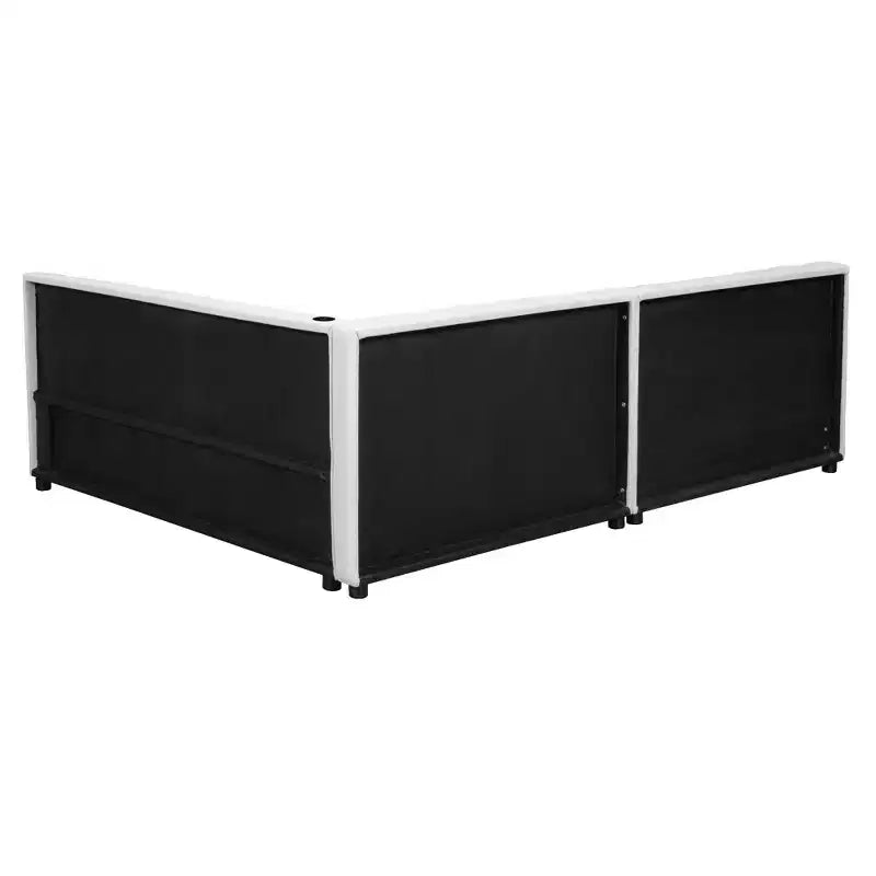 Struttura letto imbottita con piattaforma Queen/Matrimoniale e porte USB
