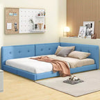 Struttura letto imbottita con piattaforma Queen/Matrimoniale e porte USB