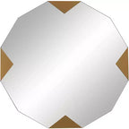 Possini Euro Design Possini Euro Drayden 31 x 31 Golden Triangles Wall Mirror