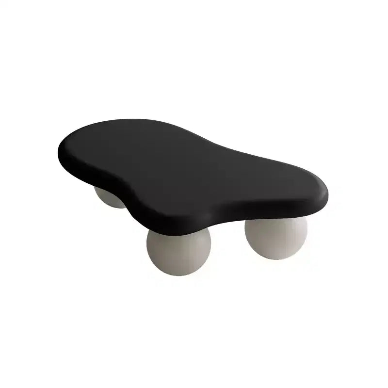 Tavolino da caffè GDFStudio Dominic con piano in legno a forma di nuvola da 40 pollici e gambe sferiche in plastica