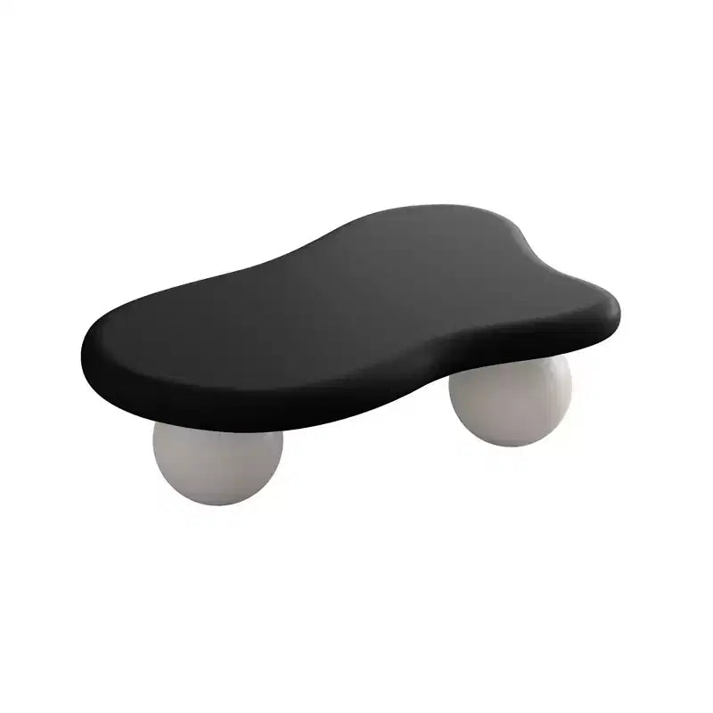 Tavolino da caffè GDFStudio Dominic con piano in legno a forma di nuvola da 40 pollici e gambe sferiche in plastica