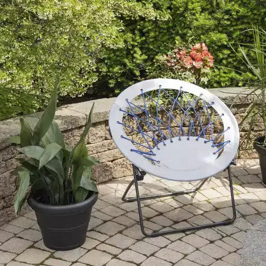 Sedia a disco pieghevole rotonda Bungee