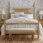 Struttura Letto Matrimoniale in Legno Tornito Queen
