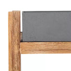 Scaffale da interni/esterni a 3 ripiani in legno di acacia