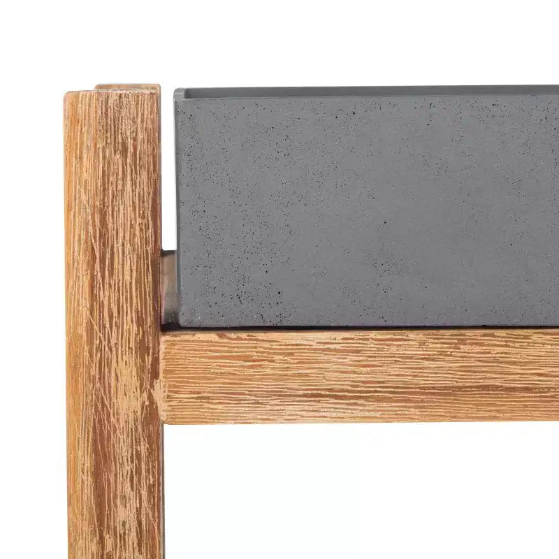 Scaffale da interni/esterni a 3 ripiani in legno di acacia