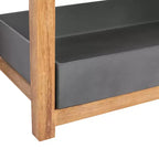 Scaffale da interni/esterni a 3 ripiani in legno di acacia