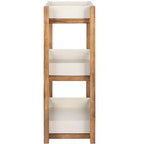Scaffale da interni/esterni a 3 ripiani in legno di acacia