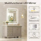 Specchio da bagno a LED con antiappannamento e illuminazione dimmerabile