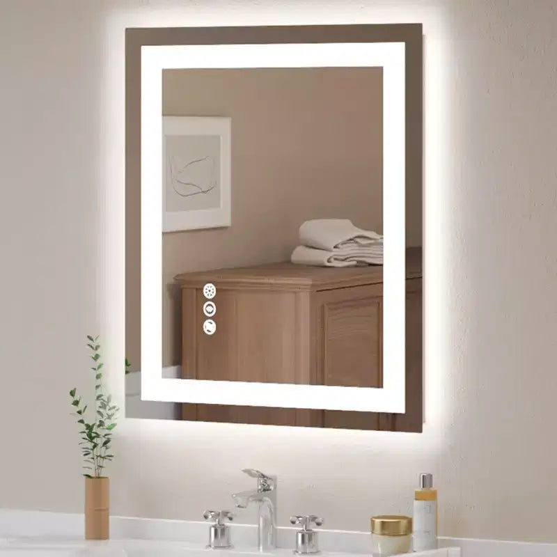 Specchio da bagno a LED con antiappannamento e illuminazione dimmerabile