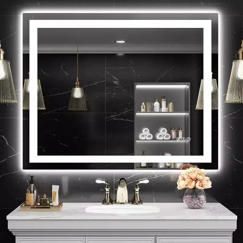 Specchio da bagno a LED con antiappannamento e illuminazione dimmerabile