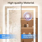 Specchio da bagno a LED con antiappannamento e illuminazione dimmerabile