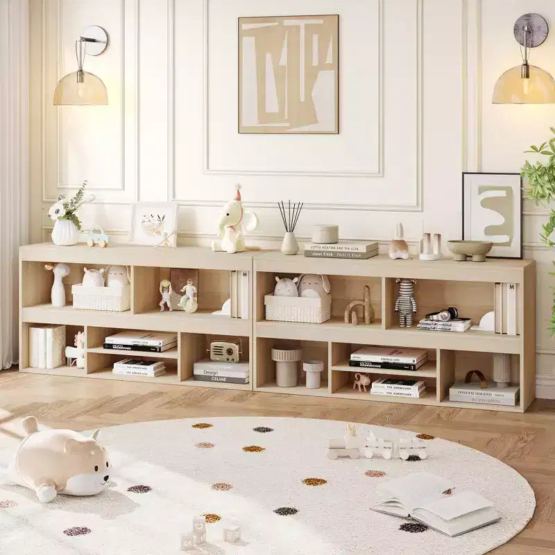 Libreria per bambini a 6 scomparti e organizer porta giocattoli