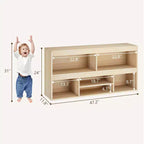 Libreria per bambini a 6 scomparti e organizer porta giocattoli