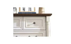Cassettiera in legno a 5 cassetti da 31 pollici con base – Contenitore in stile rustico