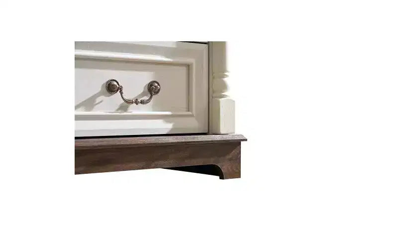 Cassettiera in legno a 5 cassetti da 31 pollici con base – Contenitore in stile rustico