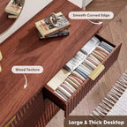 Cassettiera a 6 cassetti con frontale in legno scanalato, larghezza 120 cm
