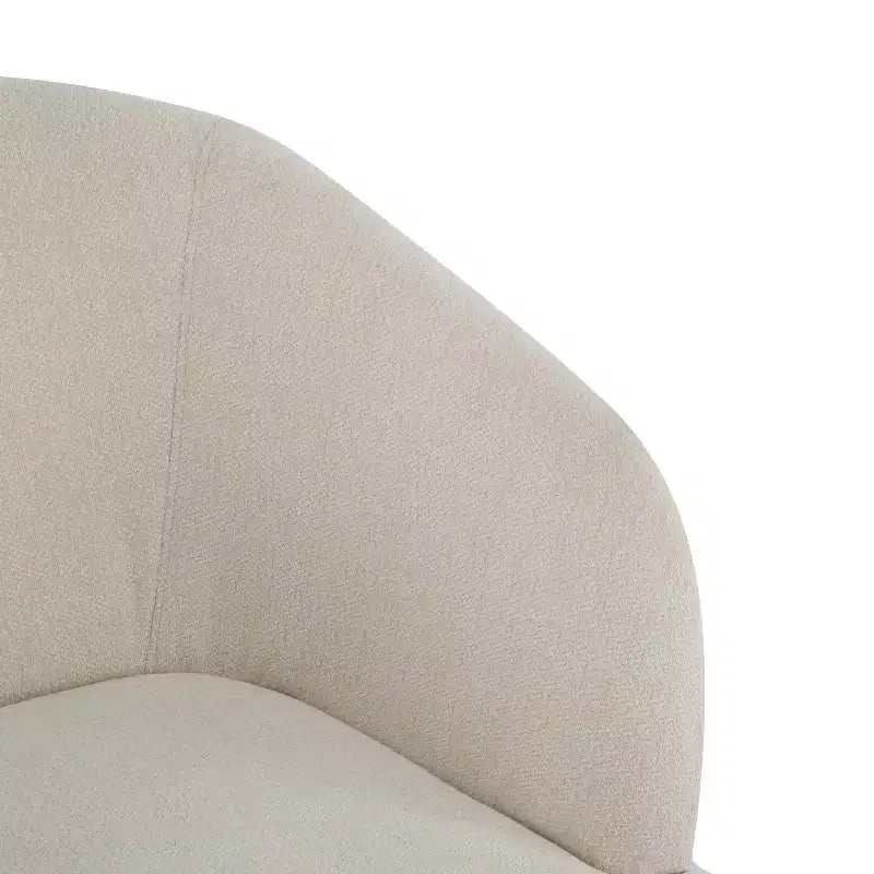 Poltrona d'accento con schienale rotondo e gambe in legno
