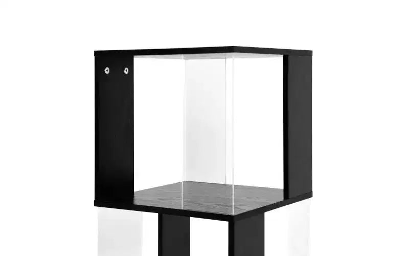 Libreria Girevole a 360° a 5 Ripiani, Scaffale Verticale per Soggiorno o Camera da Letto, Nero