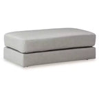 Signature Design by Ashley Amiata Modern Oversized Accent Ottoman, Light Gray