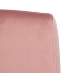 Poltrona in velluto con gambe in metallo