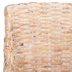 Poltrona in rattan con cuscino in cotone