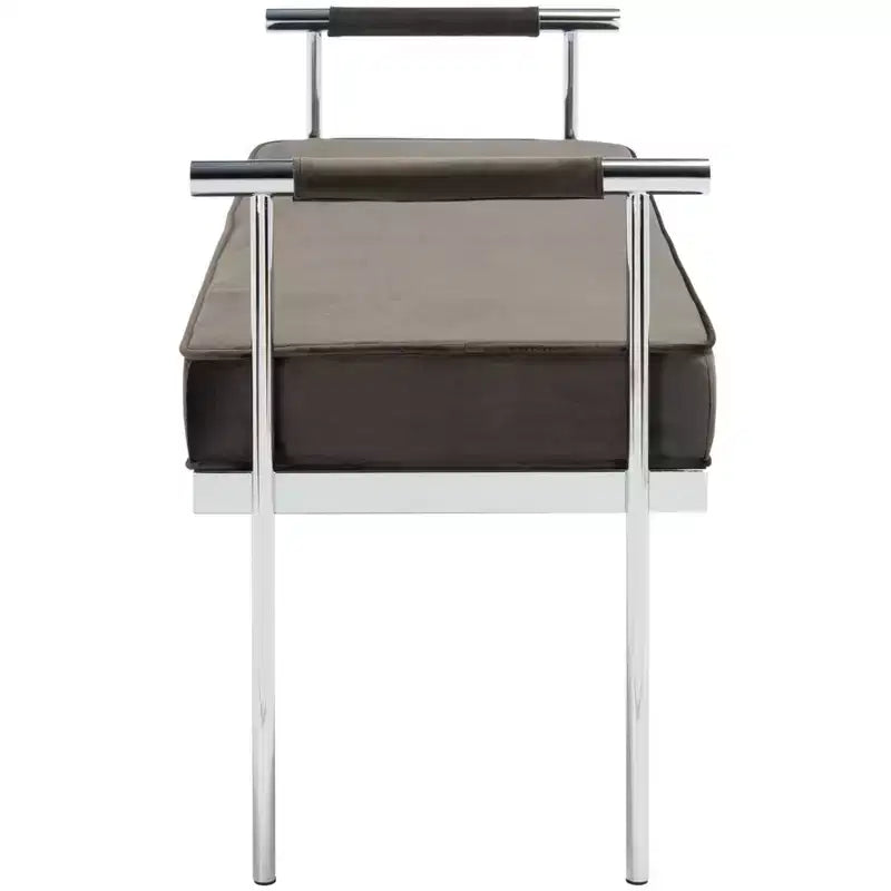 Panca Rettangolare Imbottita con Braccioli