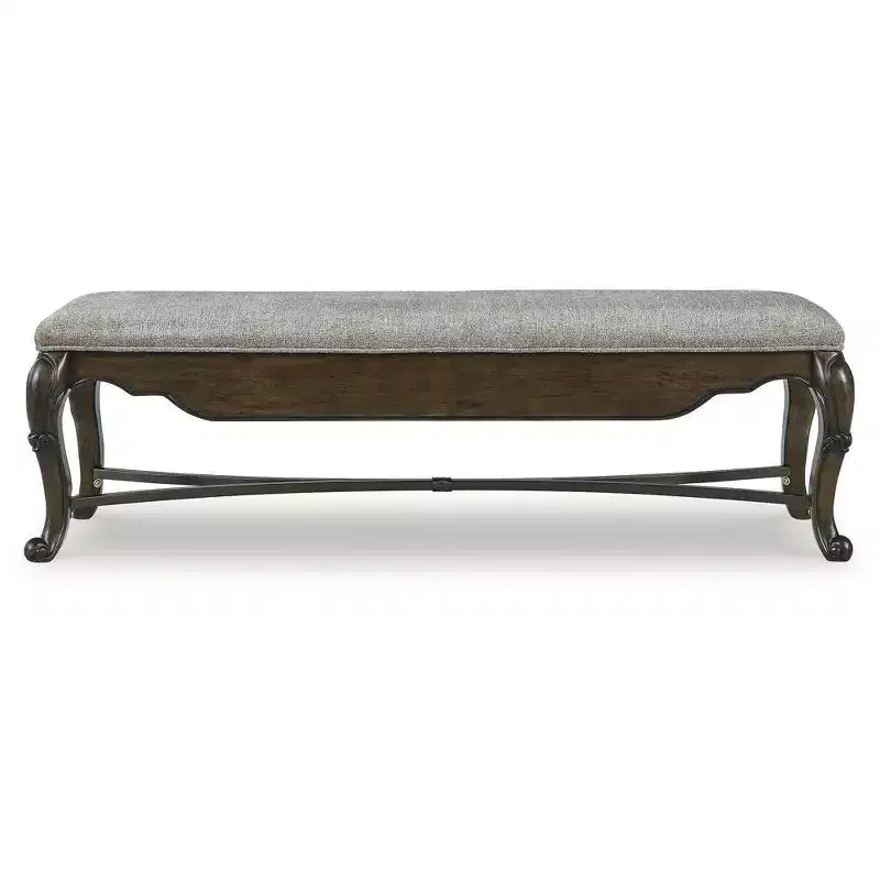 Panca da Pranzo Imbottita da 160 cm con Cassetto Contenitore, Marrone Scuro